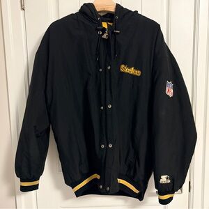 Authentic Starter Vintage NFL Pittsburg Steelers Puffy Jacket Size XL